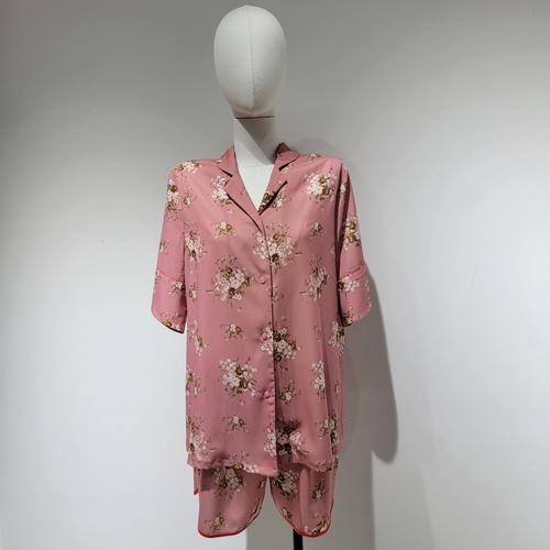 水紅色碎花睡衣，按需定制 &nbsp;| &nbsp;Blush Pink Floral Pajamas, Made to Your Request