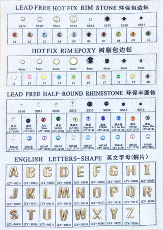 环保包边钻&树脂包边钻&环保半圆钻&字母铜片