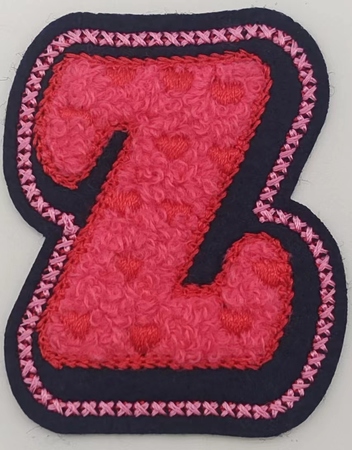 立體毛巾繡Z 粉紅