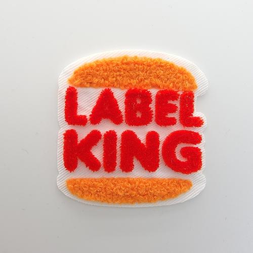 街頭美食潮趣風LABEL KING 牙刷繡紅橙色