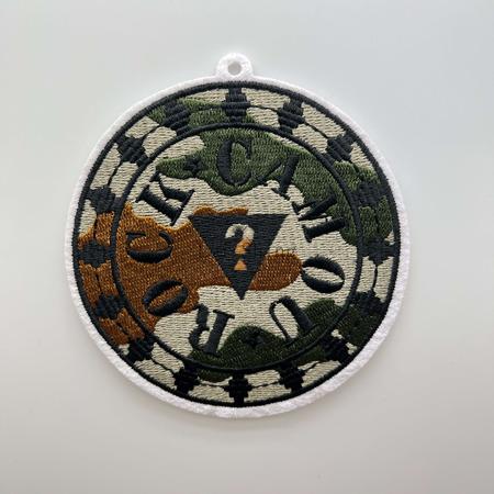 圓形迷彩機密標識繡花