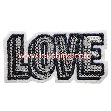 閃耀愛戀・亮片刺繡 LOVE 珠片繡