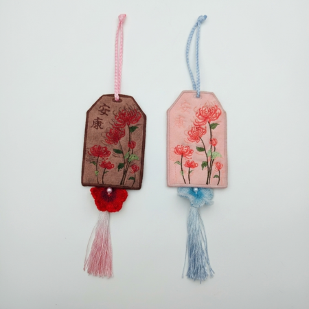 錦繡良安｜高密度花卉刺繡平安掛飾