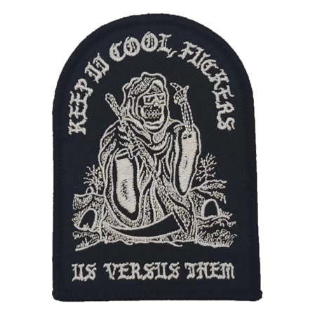 圓頂矩形死神帶字母 黑藍色